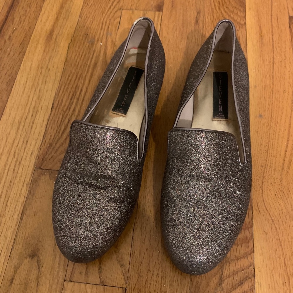 Steve Madden Glitter Loafers